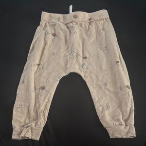 Rylee + Cru Tan Kids Sweatpants with Mountain Print